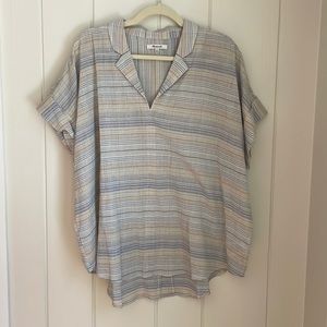 Madewell Striped Popover top XXL